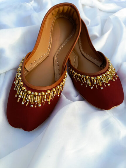 Deep Maroon-Timeless Craftsmanship over Pearls